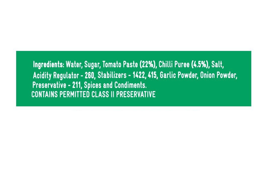 Kissan Chilli Tomato Sauce    Glass Bottle  500 grams